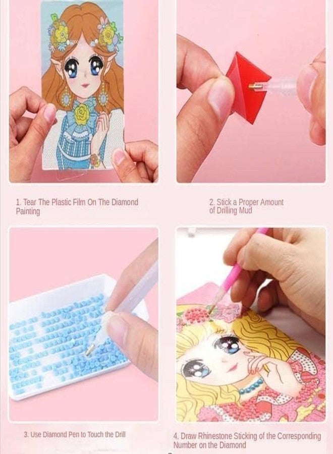 SHOPECOM DIY Diamond Sticker Diamond Painting Sticker Kits for Kids, Creative DIY Art Craft Animal Butterfly, Paint by Numbers Diamonds for Children Adult Beginners Funny Colorful (Pack of 1) - Image 3